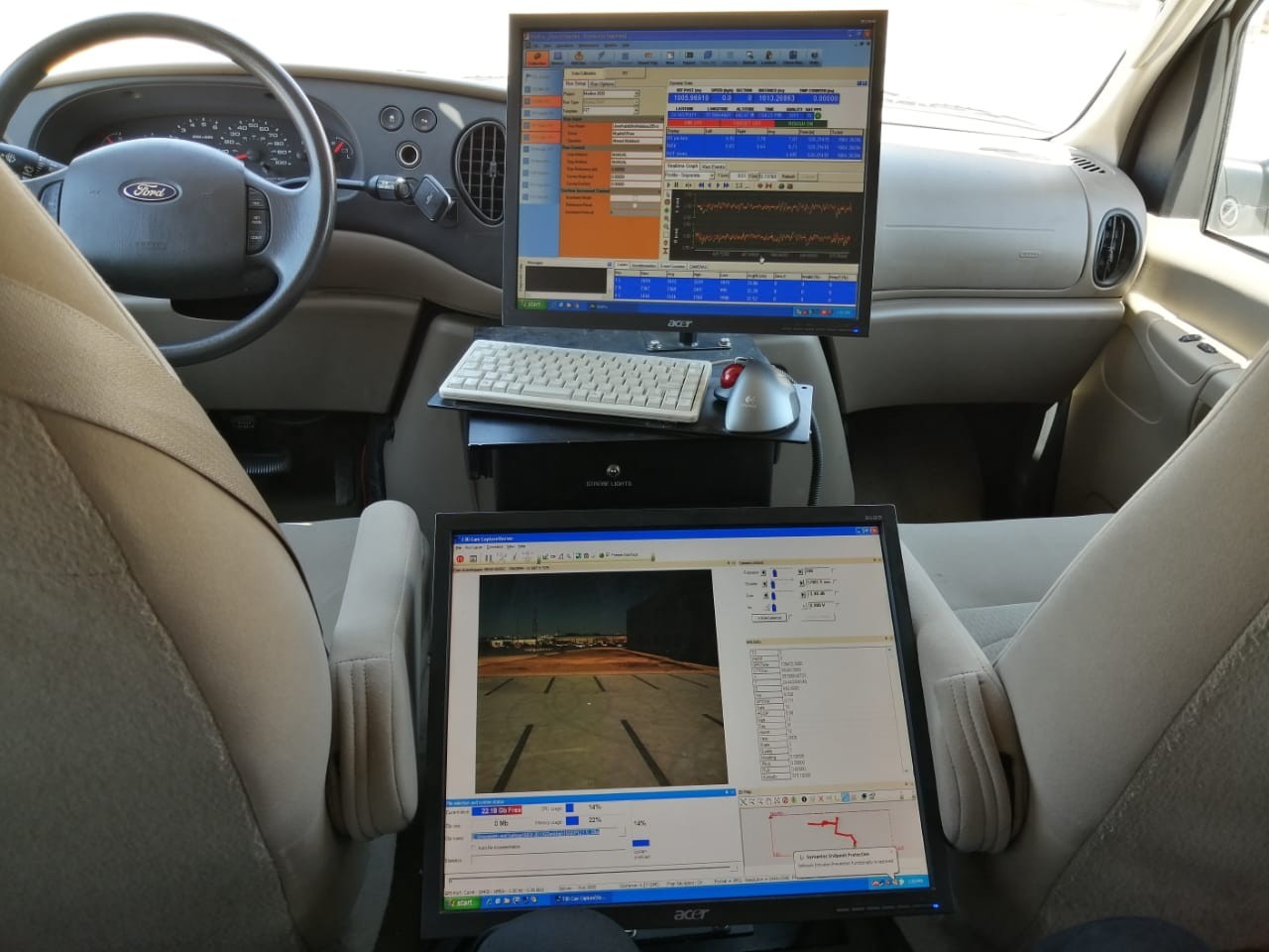 Ford E350 Road Imaging and Asset Evaluation Vehicle with Laser Profiling System