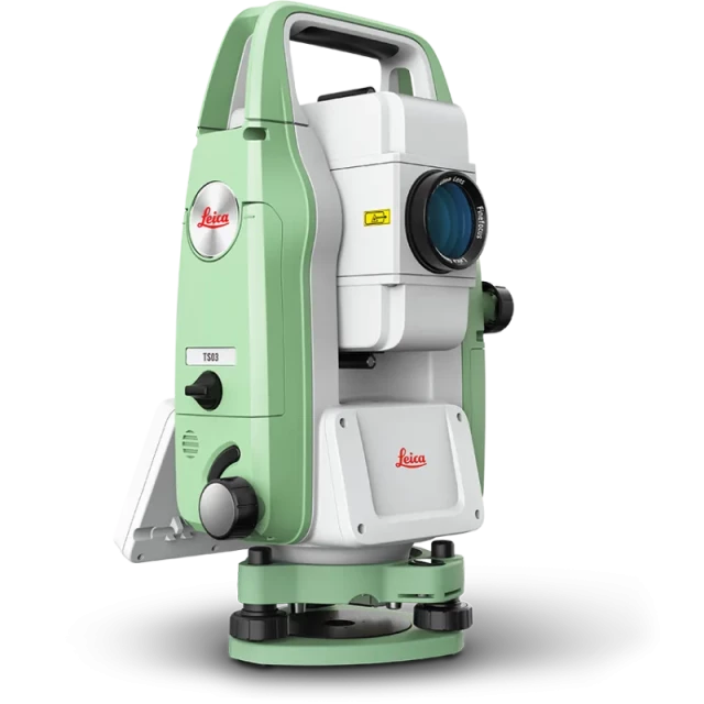 Leica TS03 5 Sec R500 Total Station with Accessories